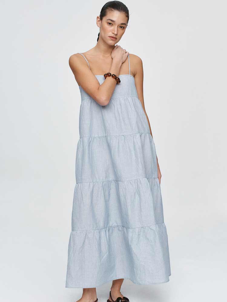 Ophelia Dress Bleu Stripe