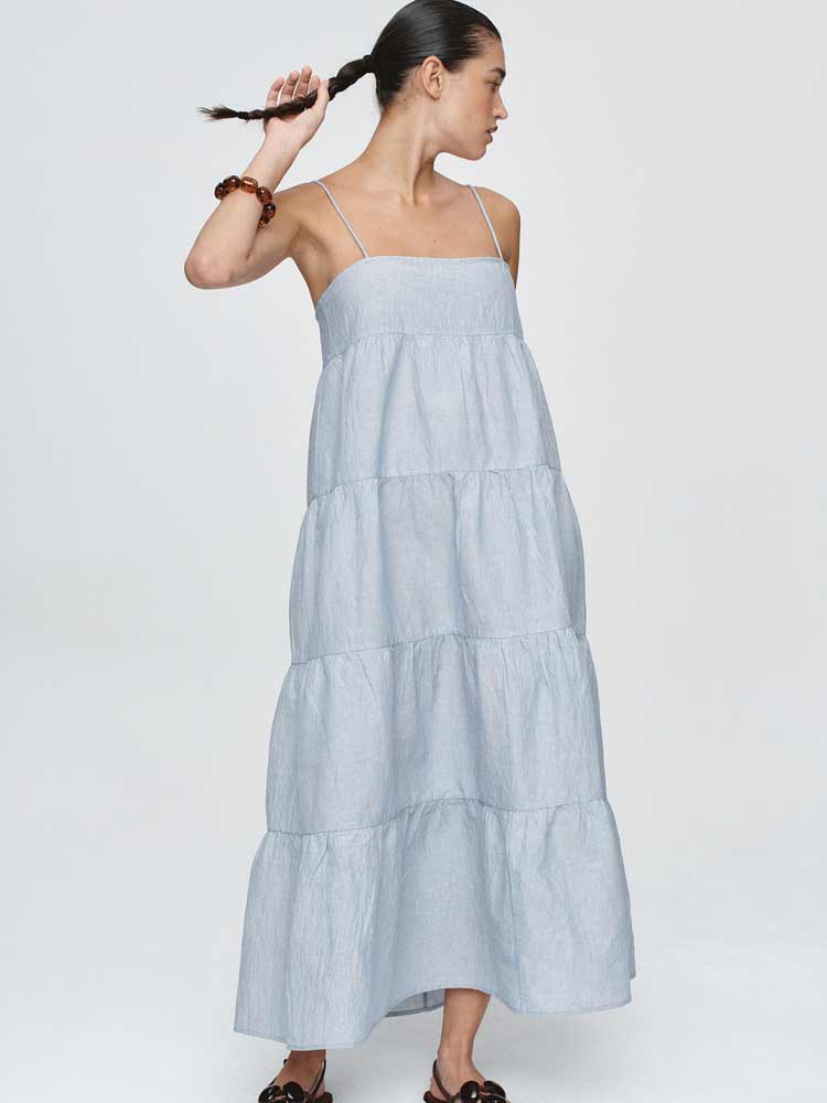 Ophelia Dress Bleu Stripe