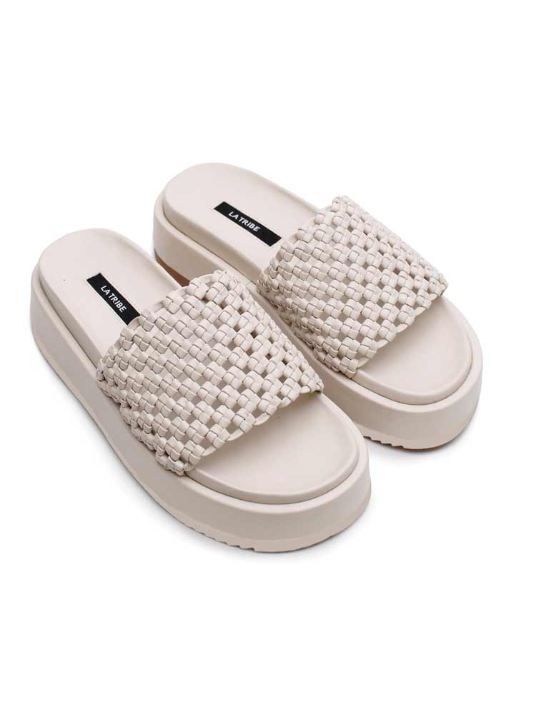 Knotted Platform Slide Milk – The Bach Matakana - Main Image
