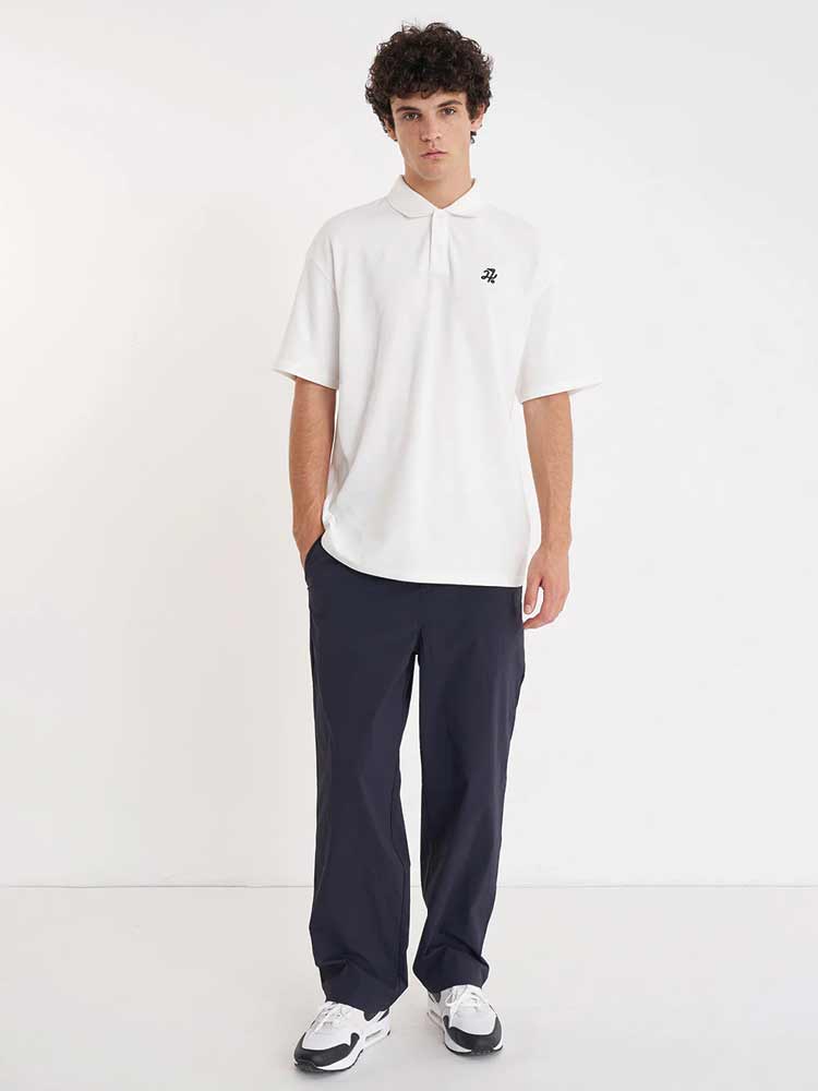 Pique SS Polo Chalk