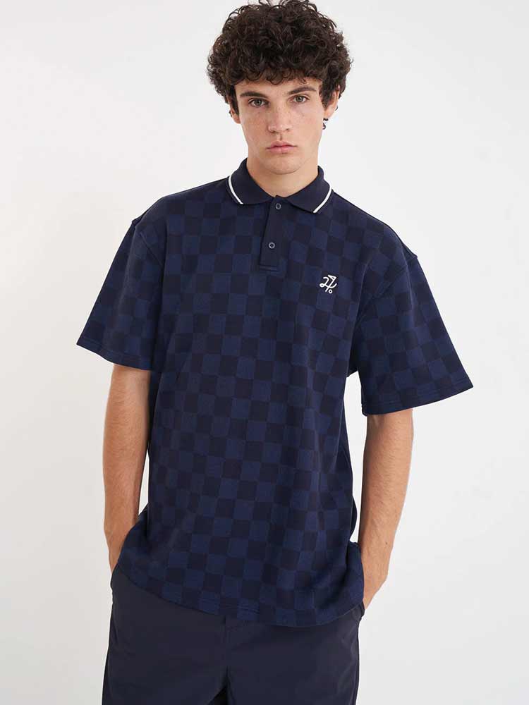 Check SS Polo Navy