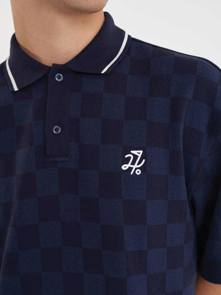 Check SS Polo Navy