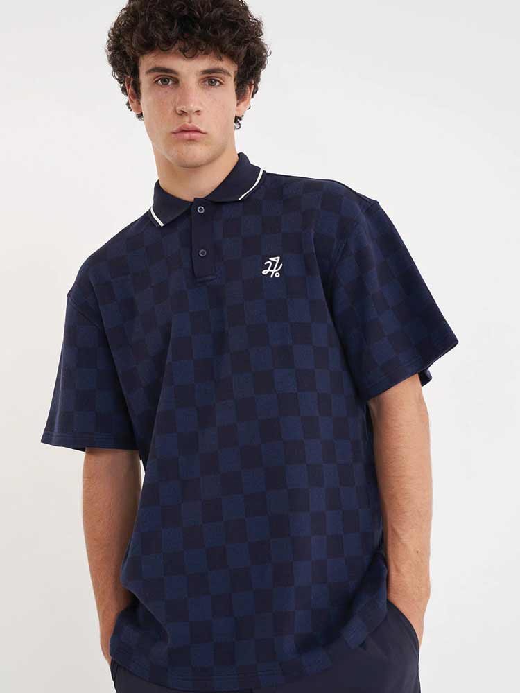 Check SS Polo Navy