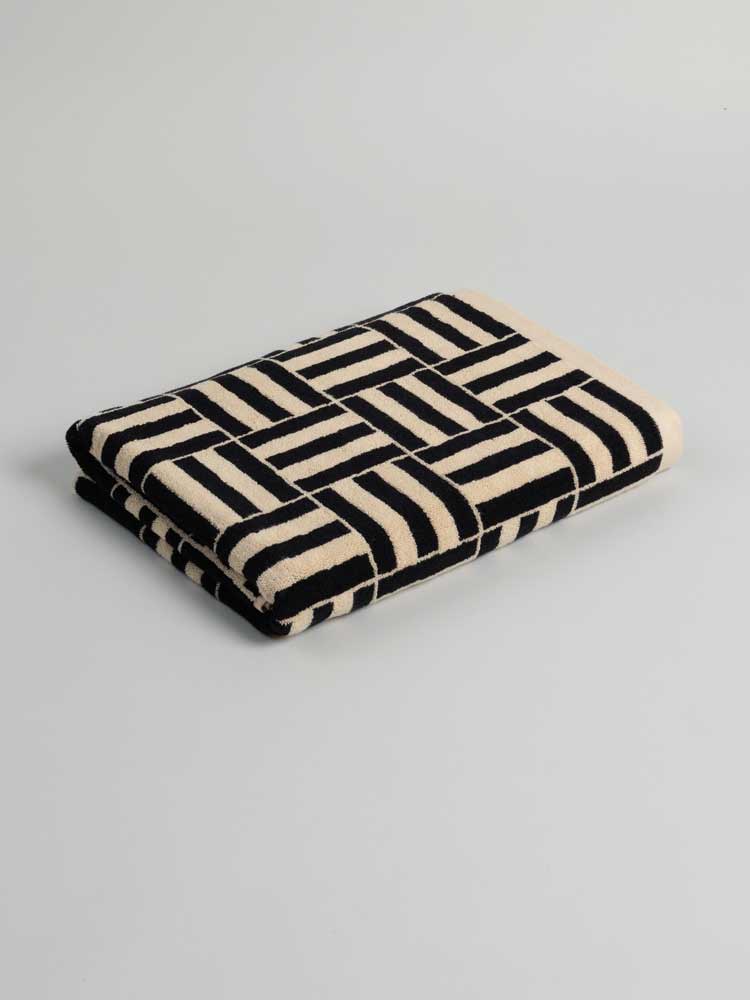 Willis Pool Towel Sand/Noir