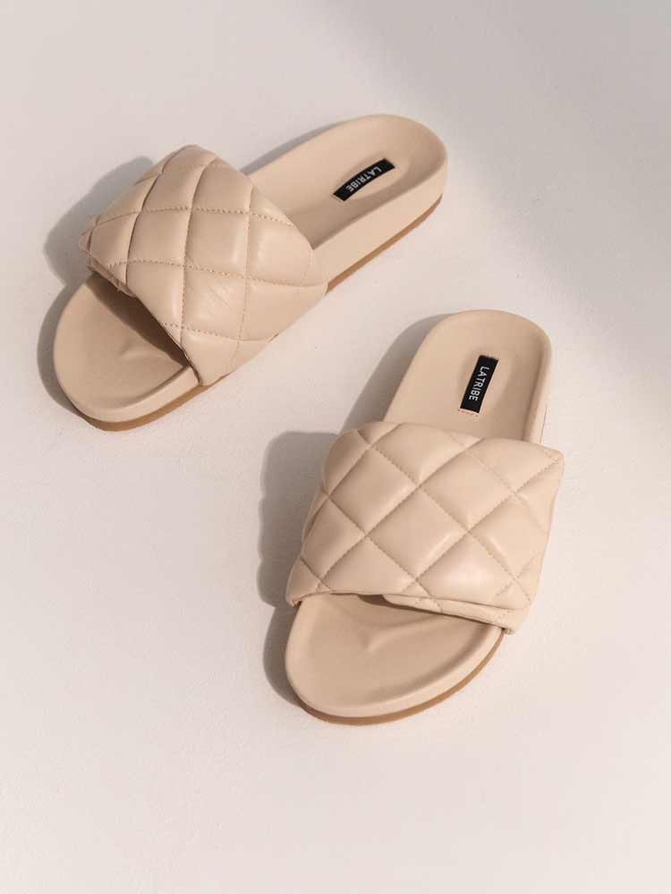 Quilted Slide Cream