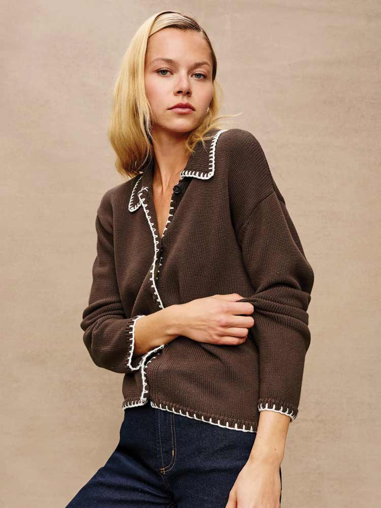Rayleen Sweater Brown/Ivory