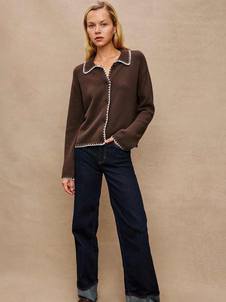 Rayleen Sweater Brown/Ivory