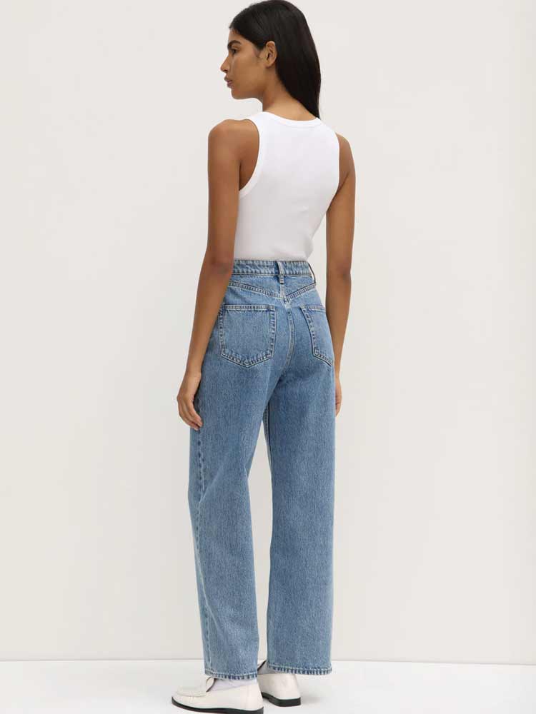 Robyn Scoop Neck Rib Tank White