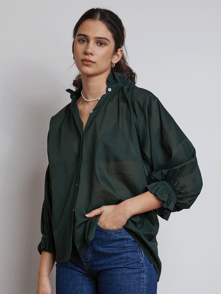 Ruffle Blouse Jungle