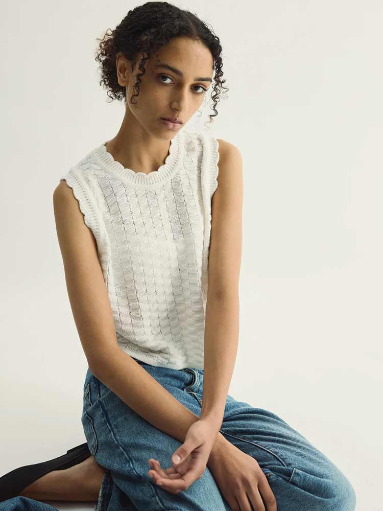 Ruth Top White