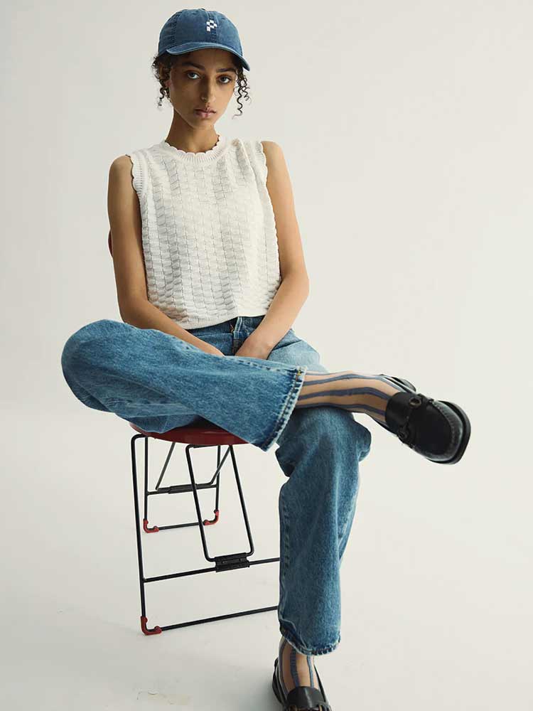 Ruth Top White
