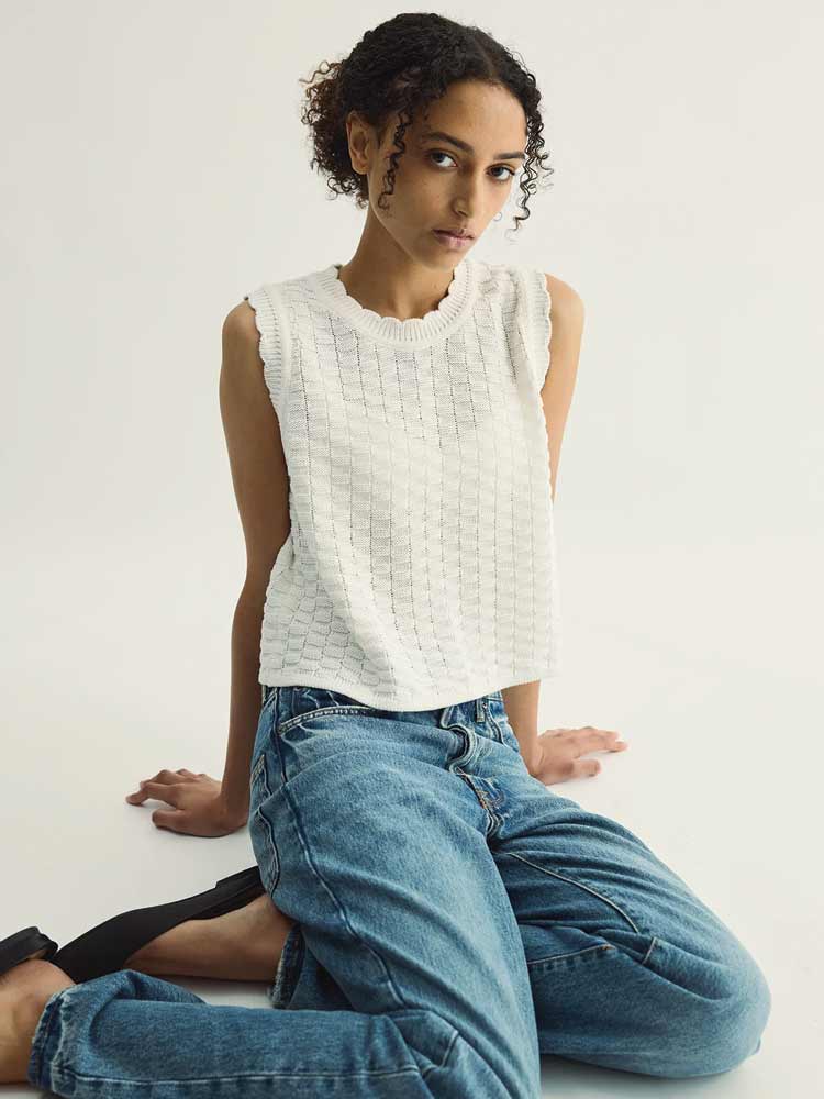 Ruth Top White