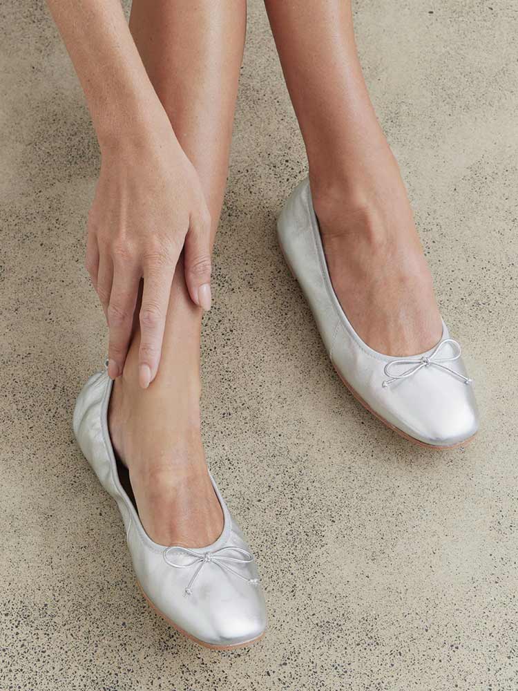 Ballet Flat Silver