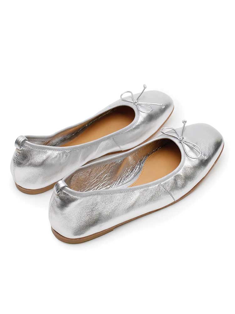 Ballet Flat Silver