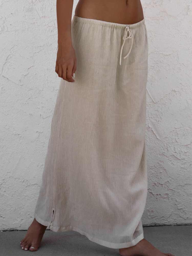 Stone Textured Maxi Skirt