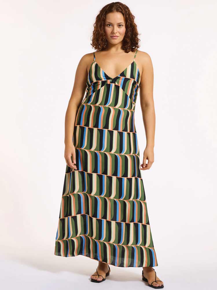 Slip Maxi Dress Cacti