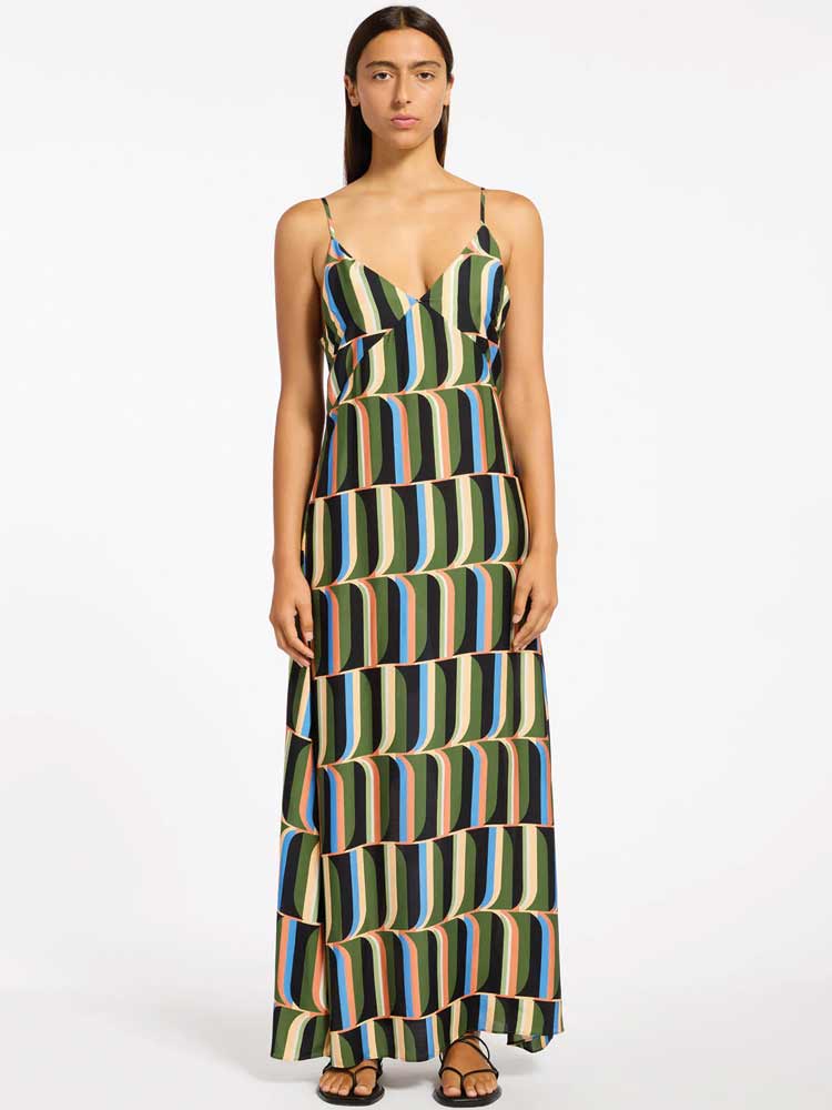 Slip Maxi Dress Cacti