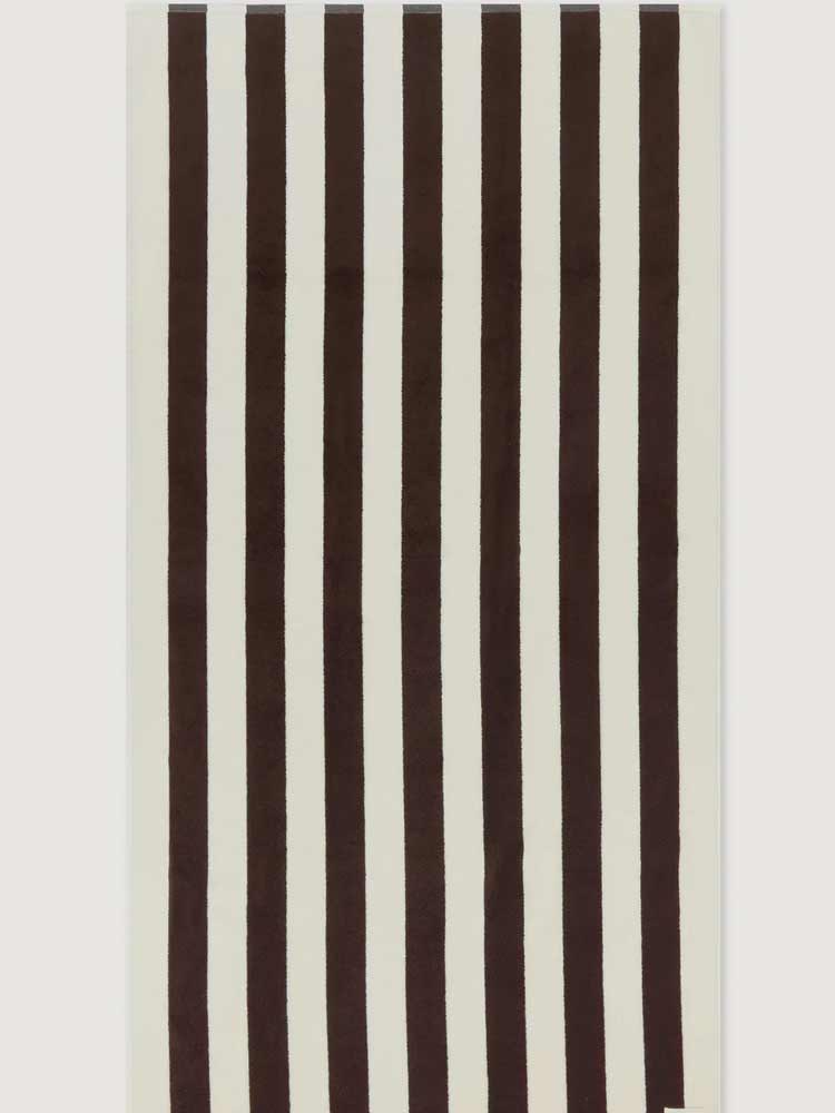 Signature Stripe Beach Towel Ganache/Cream