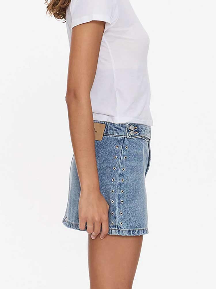 Tulli Studded Mini Skirt Rustic Fade