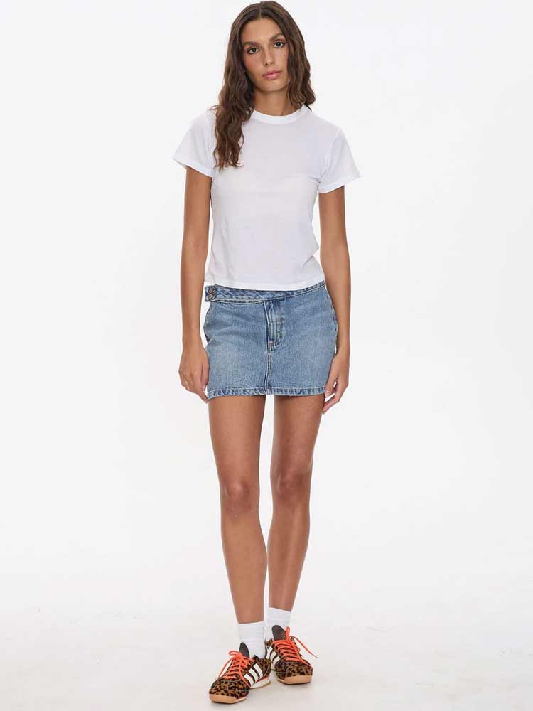 Tulli Studded Mini Skirt Rustic Fade