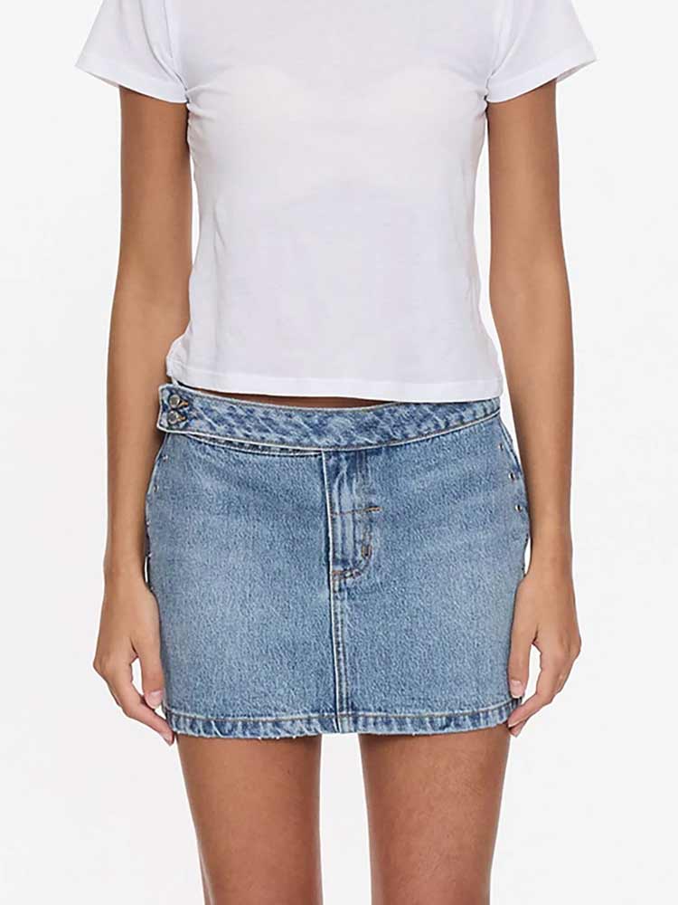 Tulli Studded Mini Skirt Rustic Fade