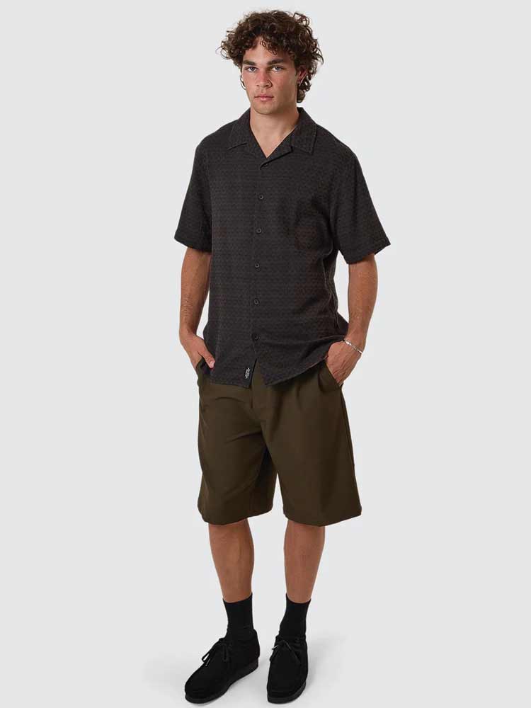 Airborne Bowling Shirt Turkish Coffee