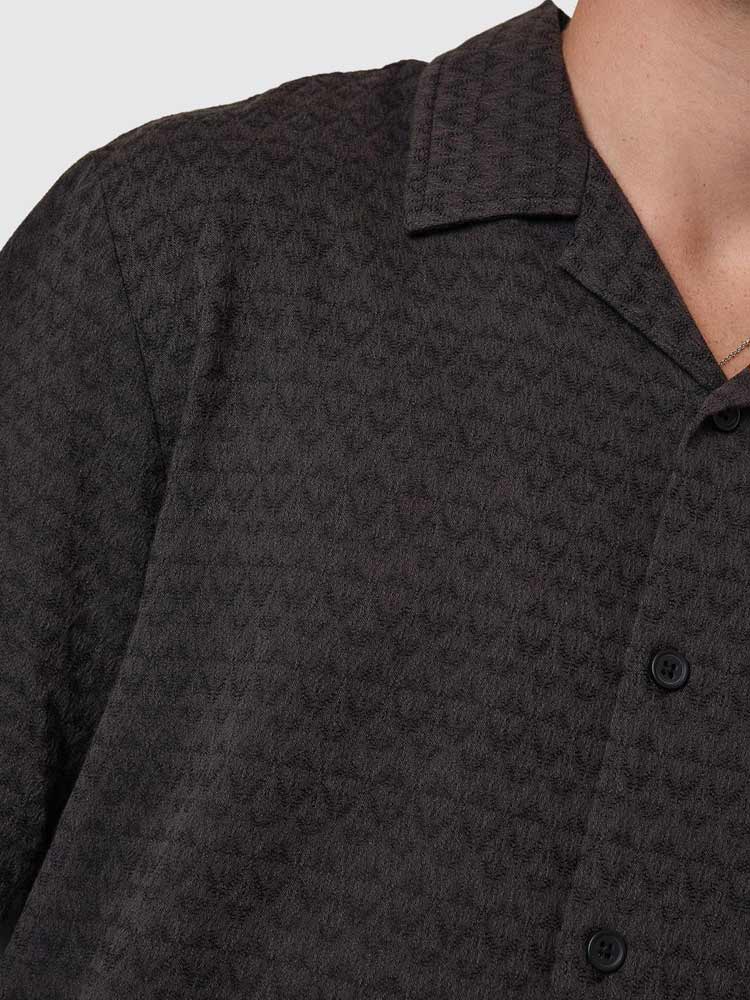Airborne Bowling Shirt Turkish Coffee