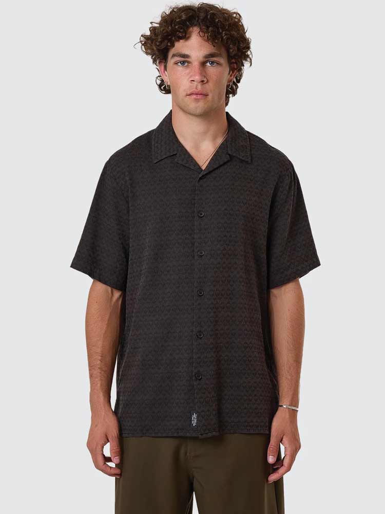 Airborne Bowling Shirt Turkish Coffee
