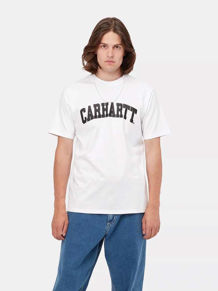 S/S university Tee White