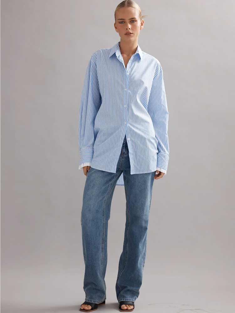 Vienna Shirt Blue Stripe