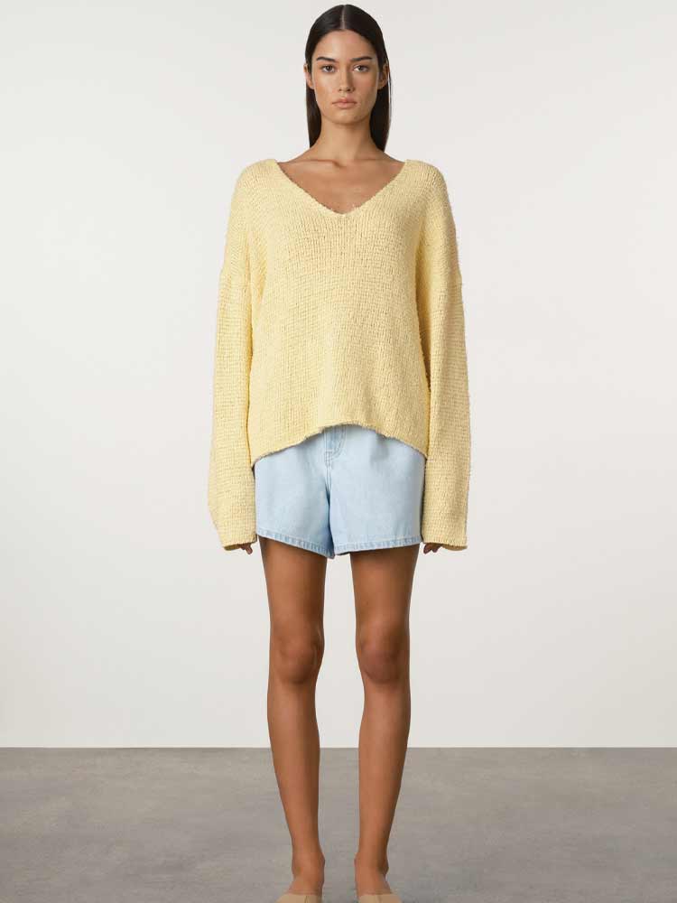 Textured Knit Jumper Butter