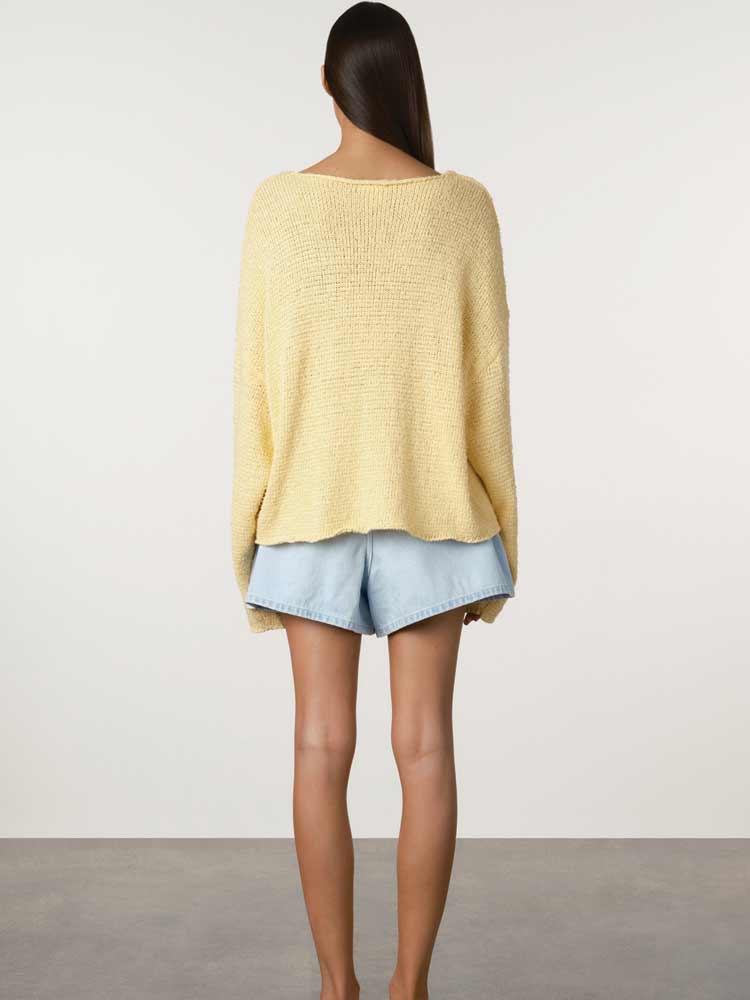 Textured Knit Jumper Butter
