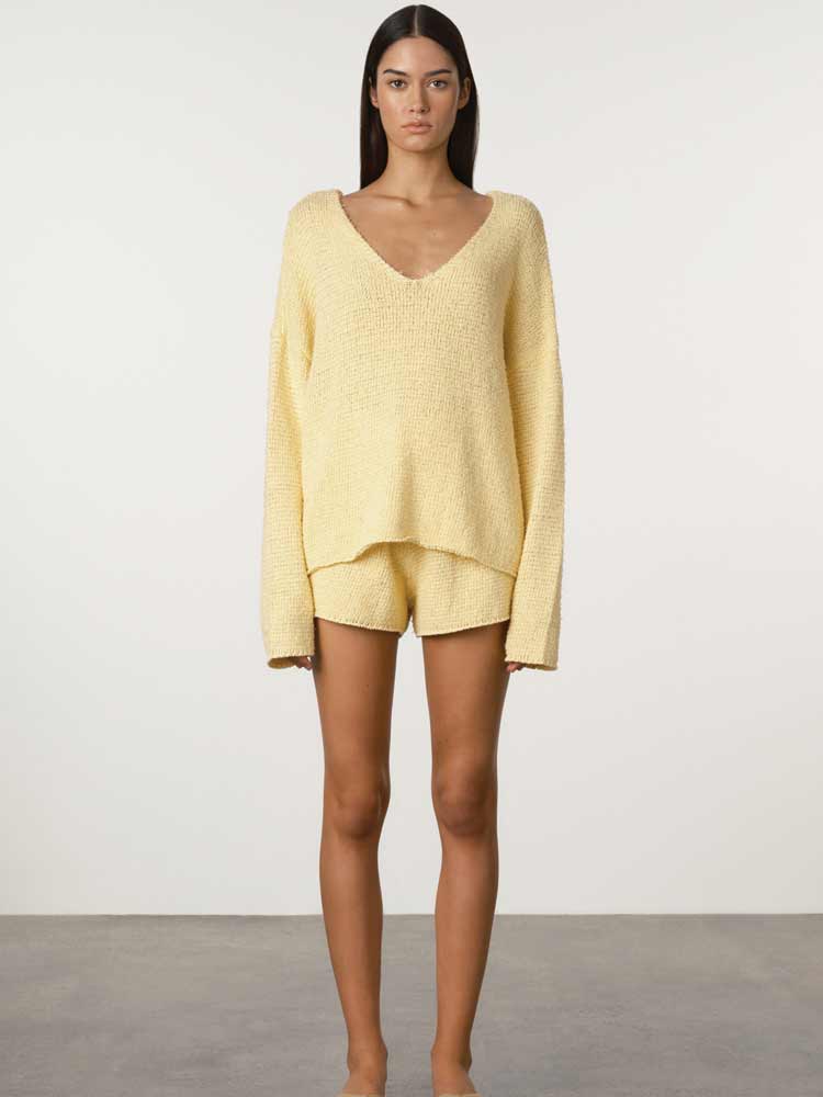 Textured Knit Jumper Butter