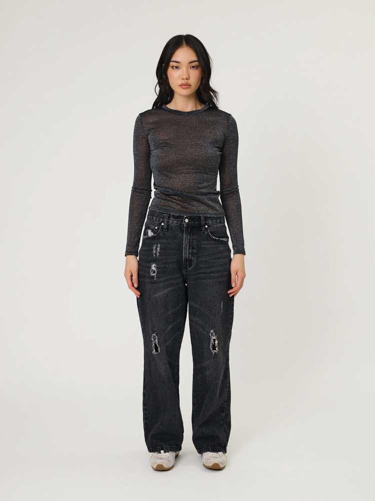Suki Jean Washed Black
