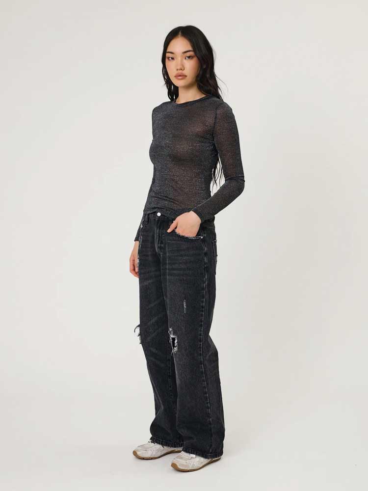 Suki Jean Washed Black