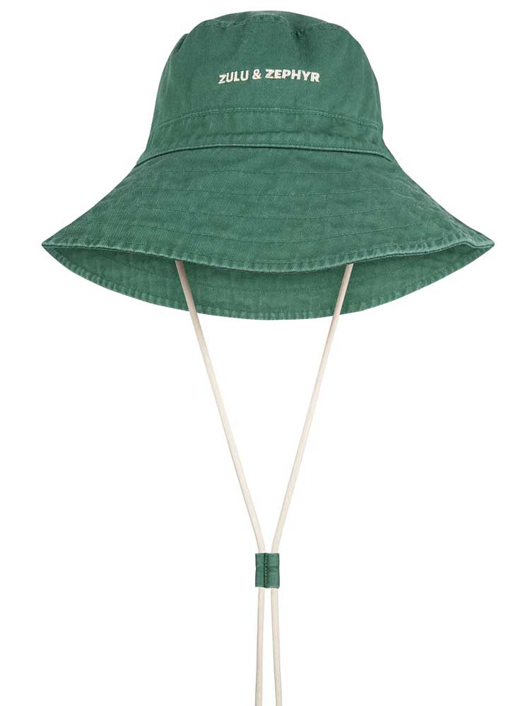 ZZ Logo Bucket Hat Tallow Green
