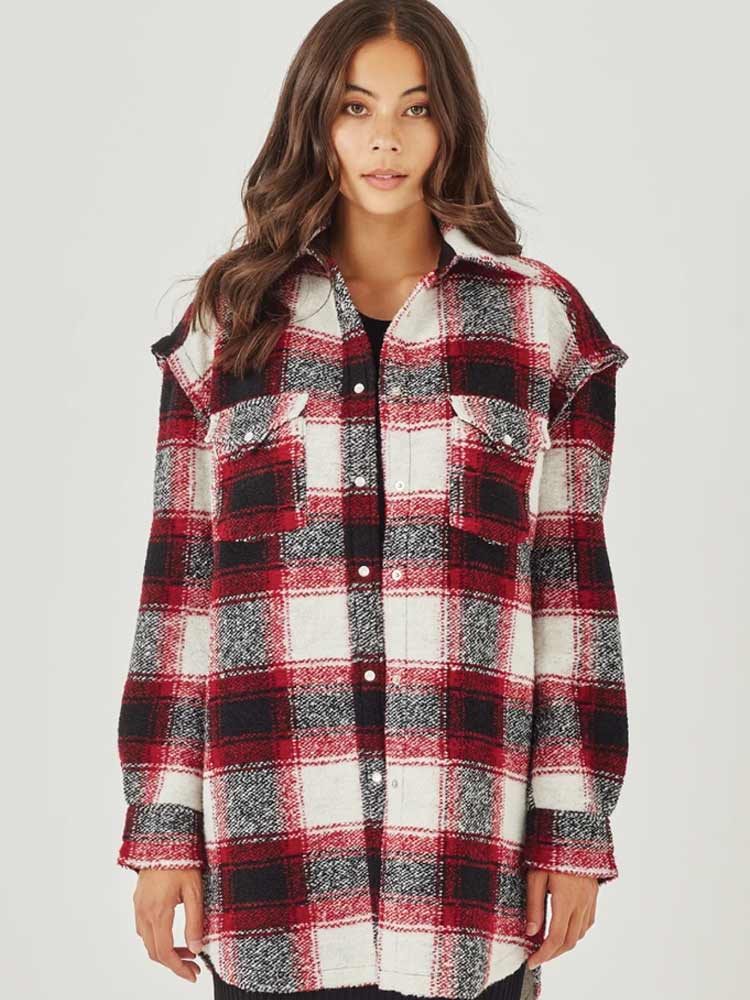 Bess Jacket Red Check