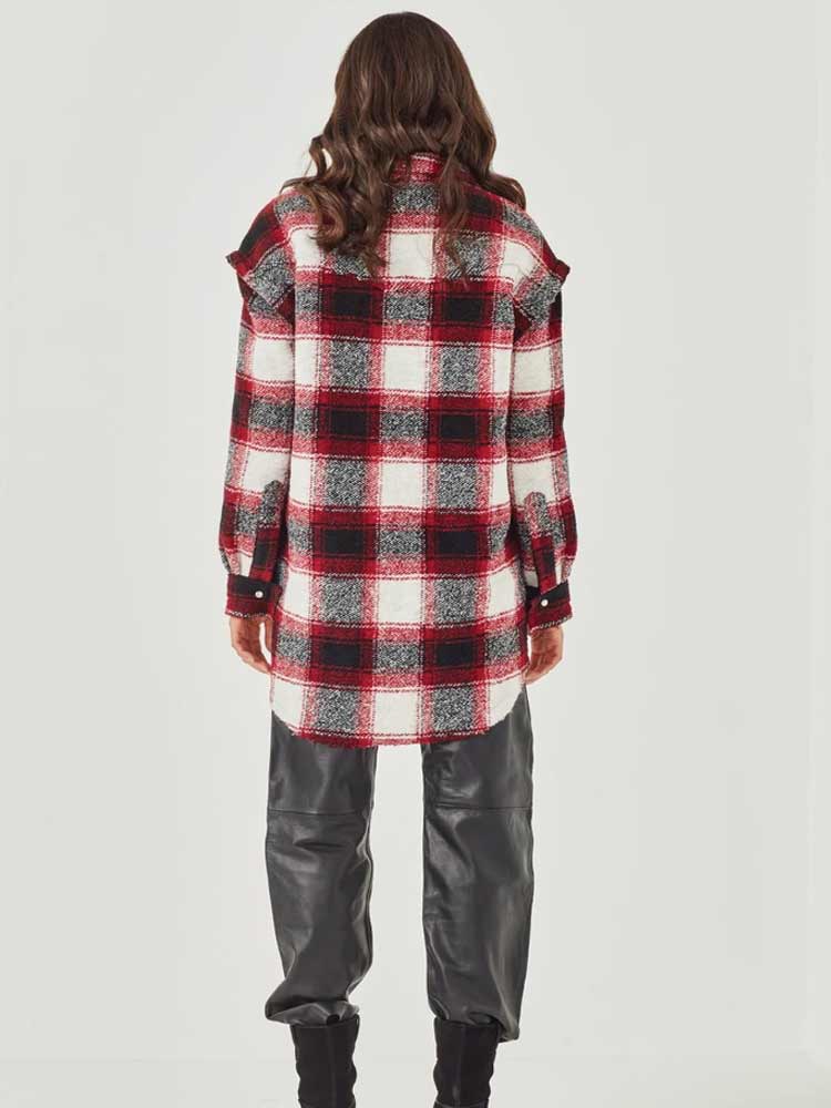 Bess Jacket Red Check