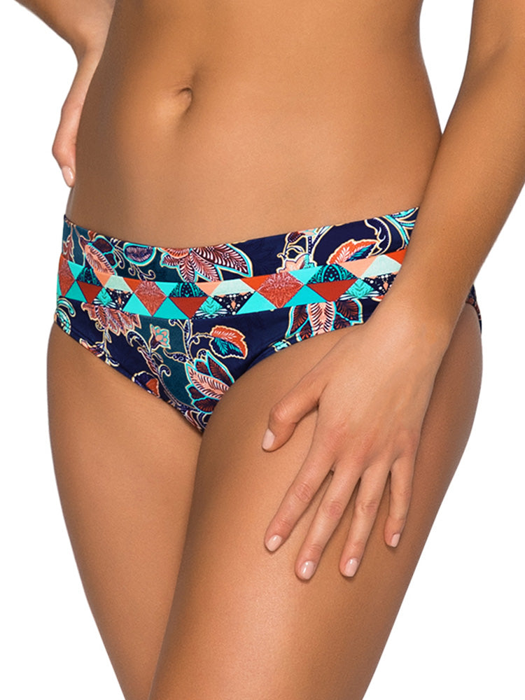Floral Banded Bikini Bottom