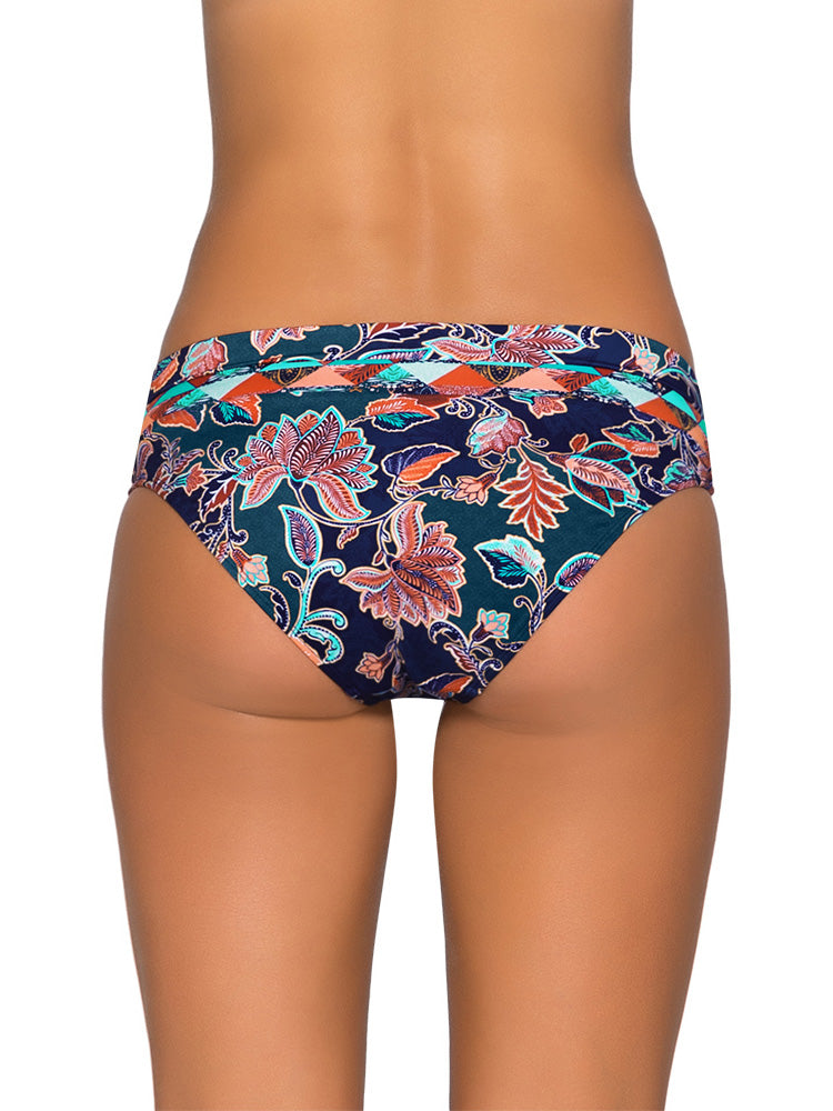Floral Banded Bikini Bottom