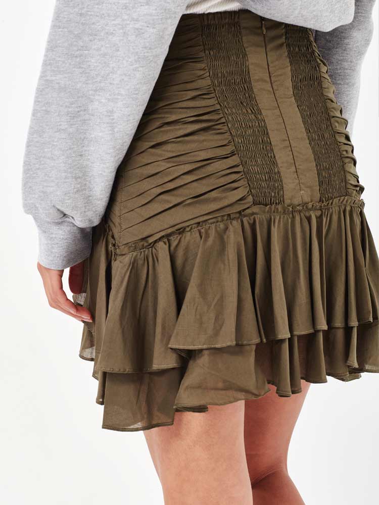 Florence Mini Skirt Khaki