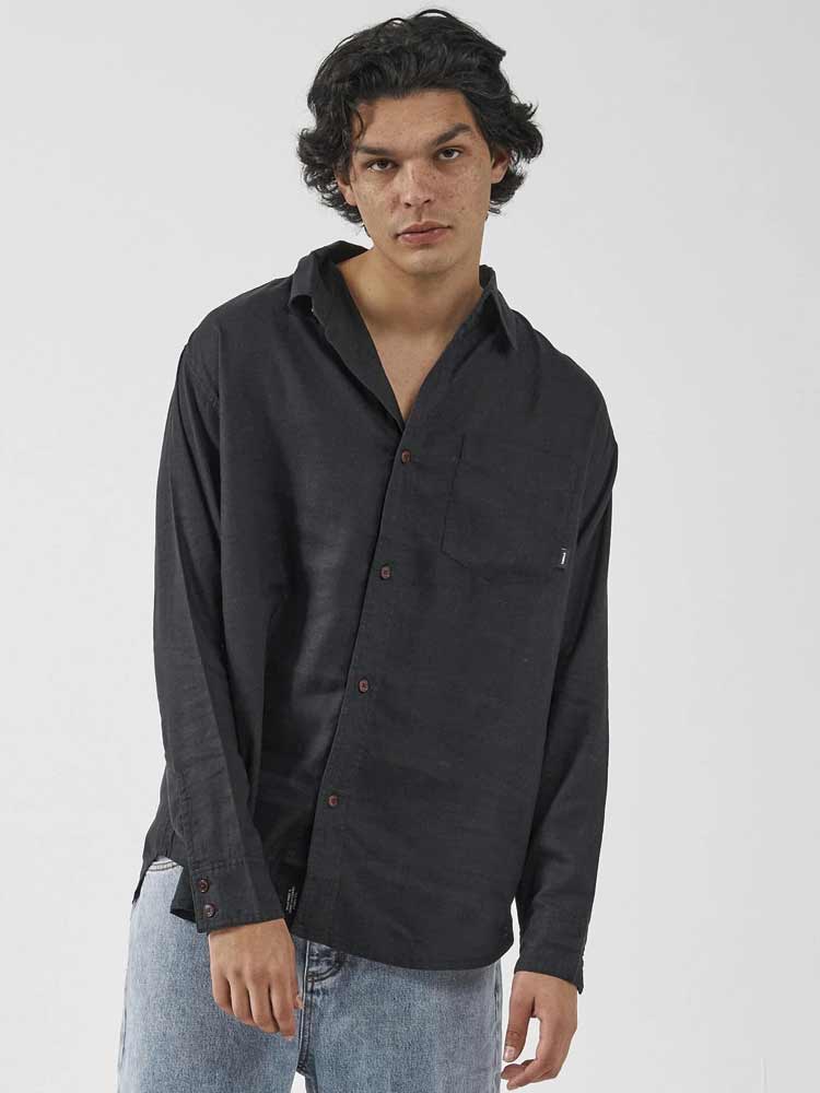 Oversize Long Sleeve Shirt Black