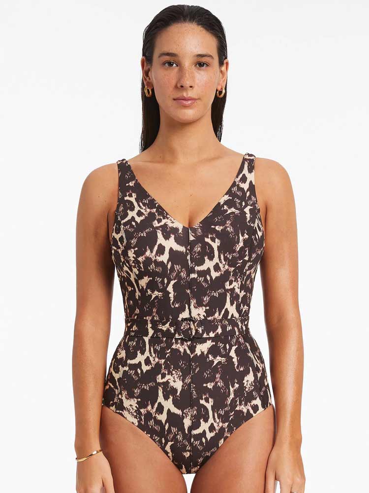 D_DD Belted One Piece Allure