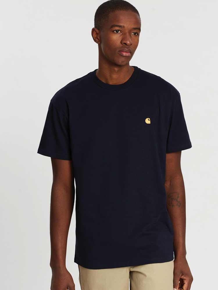 Chase Tee Navy/Gold