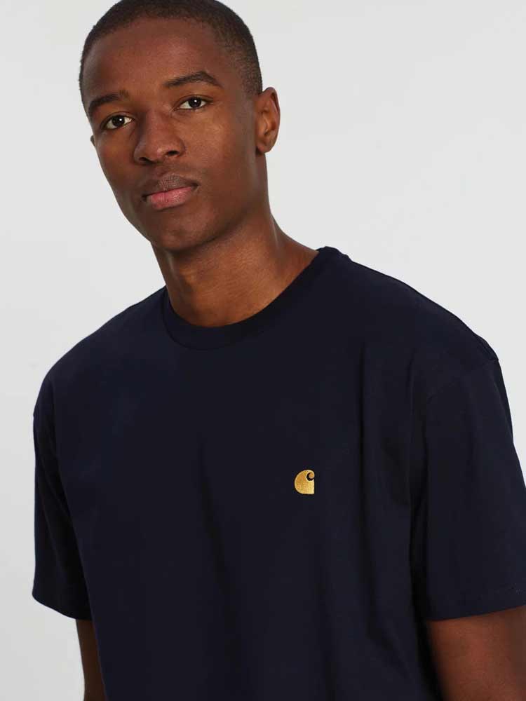 Chase Tee Navy/Gold