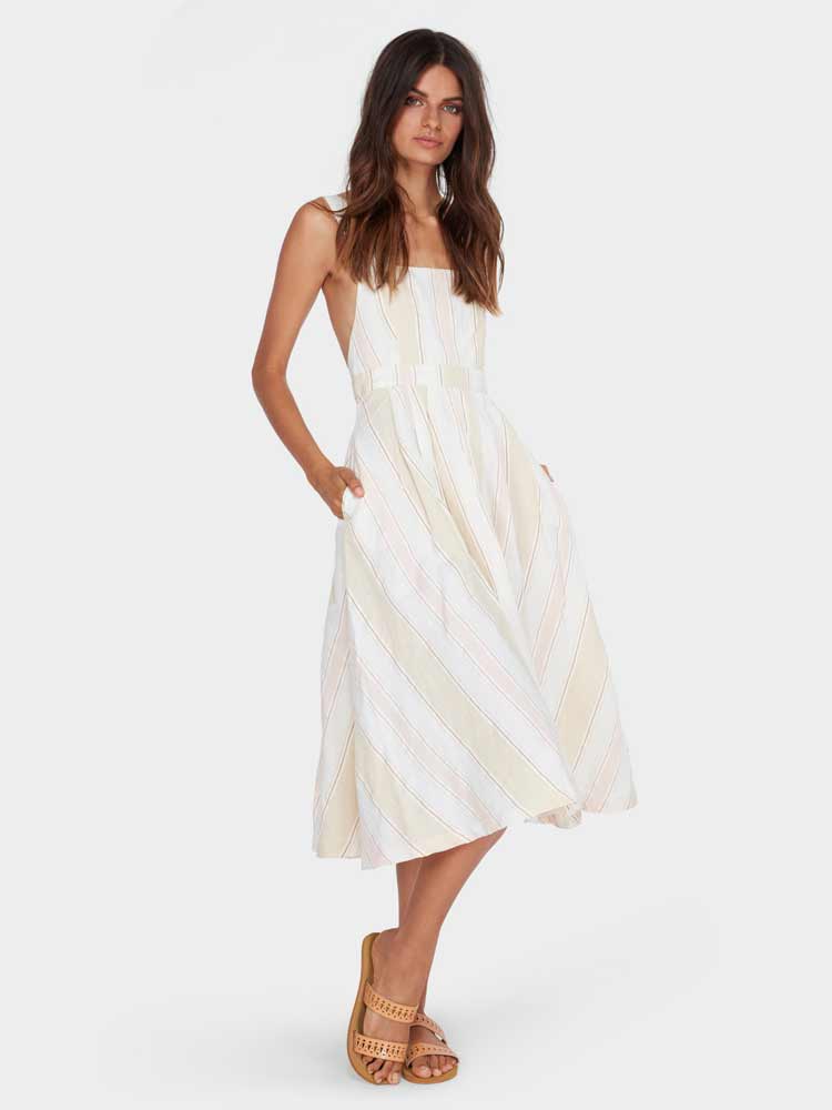 Heaven Stripe Midi Dress