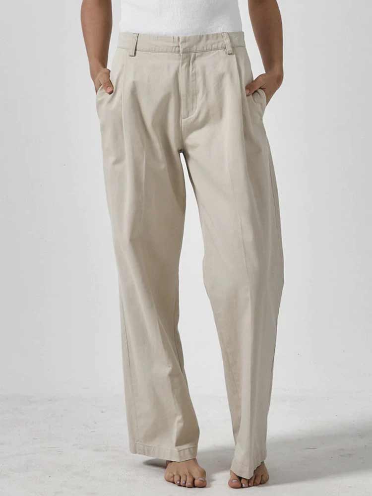 Ivy Mid Rise Pleated Pant