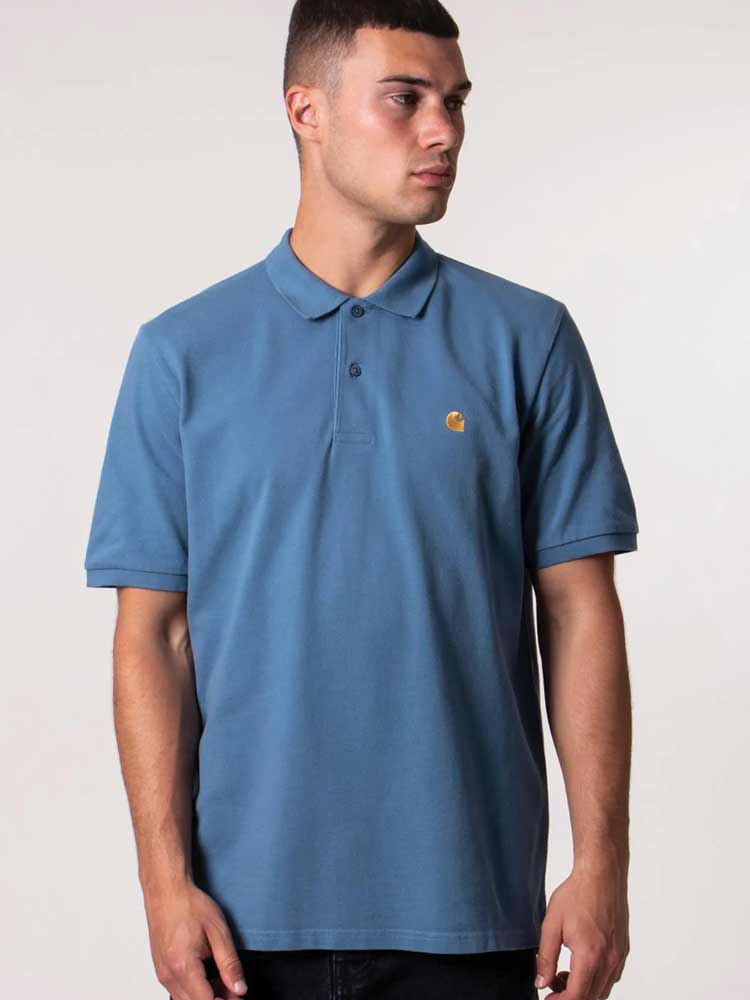 Chase Pique Polo Icy Water